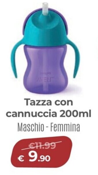 Ideal Bimbo Tazza con cannuccia 200ml offerta