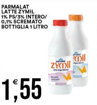 Premium Cash&Carry PARMALAT LATTE ZYMIL 1% PS/3% INTERO/ 0,1% SCREMATO BOTTIGLIA 1 LITRO offerta