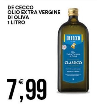 Premium Cash&Carry DE CECCO OLIO EXTRA VERGINE DI OLIVA 1 LITRO offerta
