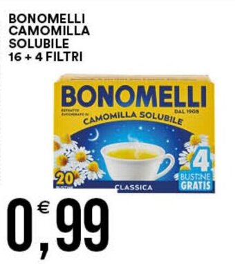 Premium Cash&Carry BONOMELLI CAMOMILLA SOLUBILE 16+4 FILTRI offerta