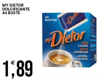 Premium Cash&Carry MY DIETOR DOLCIFICANTE 40 BUSTE offerta