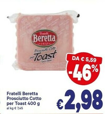 A&O Beretta Prosciutto cotto offerta