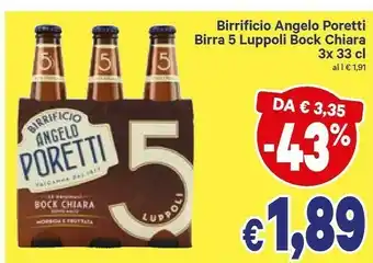 A&O Angelo poretti Birra offerta