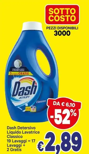 A&O Dash Detersivo lavatrice offerta