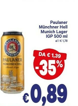 A&O Paulaner Birra offerta