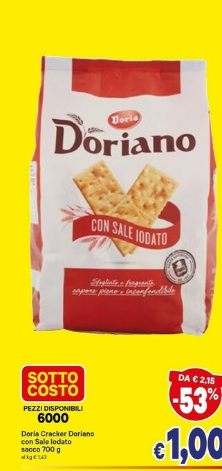 A&O Doria Crackers offerta