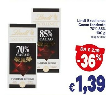 A&O Lindt Cioccolato offerta