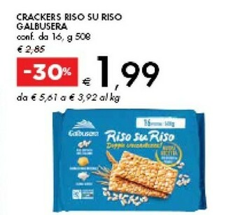 Bennet Galbusera Crackers Riso Su Riso offerta