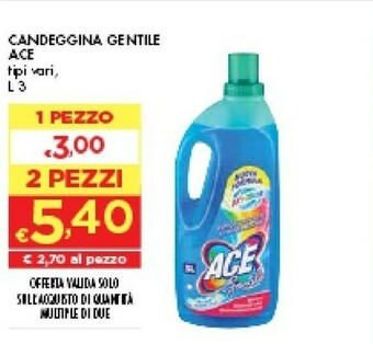 Bennet Ace Candeggina Gentile offerta