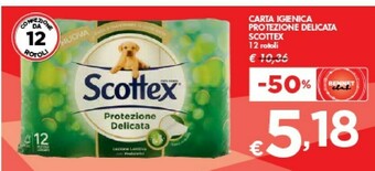 Bennet Scottex Carta Igienica Protezione Delicata offerta