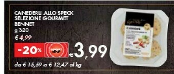 Bennet Bennet Canederli Allo Speck Selezione Gourmet offerta