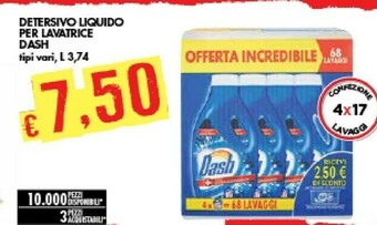 Dash Detersivo Liquido Per Lavatrice