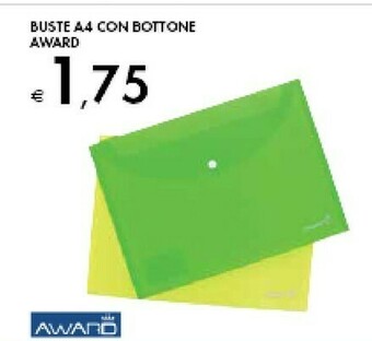 Bennet Award Buste A4 Con Bottone offerta