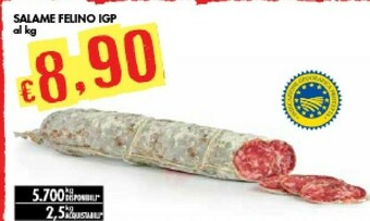 Bennet Salame Felino IGP offerta