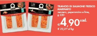 Bennet Mowi Trancio Di Salmone Fresco Marinato offerta