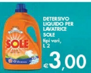 Bennet Sole Detersivo Liquido Per Lavatrice offerta