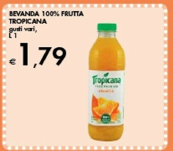 Bennet Tropicana Bevanda 100% Frutta Arancia offerta