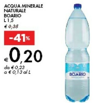 Bennet Boario Acqua Minerale Naturale offerta