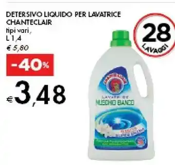 Bennet Chanteclair Detersivo Liquido Per Lavatrice Muschio Bianco offerta