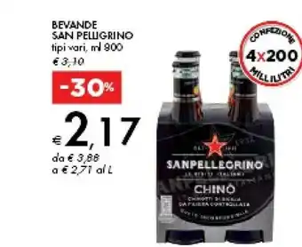 Bennet San Pellegrino Bevande Chino offerta