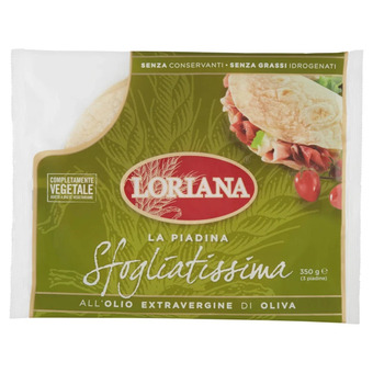 Piadina sfogliatissima olio loriana