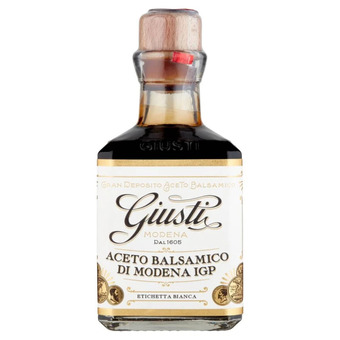 Aceto balsamico di modena i.g.p. etichetta bianca giusti