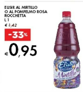 Rocchetta Elisir Al Mirtillo O Al Pompelmo Rosa
