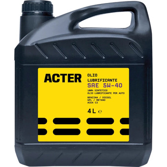 Olio lubrificante per auto acter