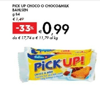 Bennet Bahlsen Pick Up Choco O Choco & Milk offerta