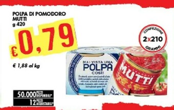 Bennet Mutti Polpa Di Pomodoro offerta