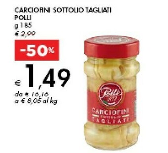 Bennet Polli Carciofini Sottolio Tagliati 185 G(ml) offerta