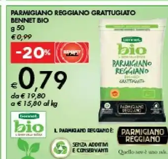 Bennet Bennet Parmigiano Reggiano Grattugiato Bio offerta