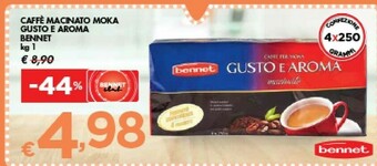 Bennet Bennet Caffè Macinato Moka Gusto E Aroma offerta