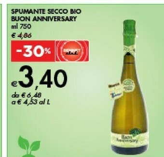 Bennet Buon Anniversary Spumante Secco Bio offerta