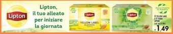 Bennet Lipton Tea Lipton - Yellow Label offerta