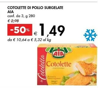 Bennet Aia Cotolette Di Pollo Surgelate offerta