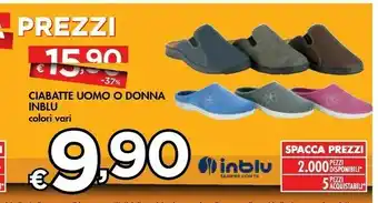 Bennet Inblu Ciabatte Uomo O Donna offerta