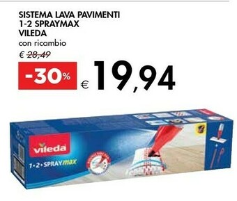 Bennet Vileda Sistema Lava Pavimenti 1-2 Spraymax offerta