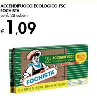 Bennet Fochista Accendifuoco Ecologico Fsc offerta