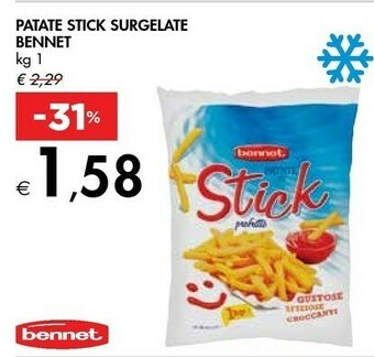 Bennet Bennet Patate Stick Surgelate offerta
