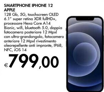 Apple IPhone 12 15,5 Cm (6.1") Doppia SIM IOS 14 5G 128 GB Blu