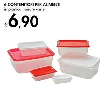 Bennet 6 Contenitori Per Alimenti offerta