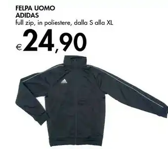 Bennet Adidas Felpa Uomo Full Zip offerta