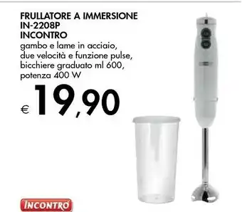 Incontro Frullatore A Immersione IN-2208P