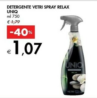 Bennet Uniq Detergente Vetri Spray Relax offerta