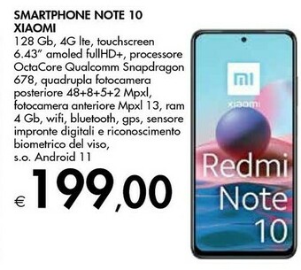 Bennet Xiaomi Smartphone Redmi Note 10 offerta