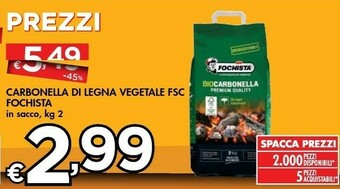 Bennet Fochista Carbonella Di Legna Vegetale Fsc offerta