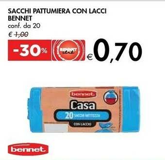 Bennet Bennet Sacchi Pattumiera Con Lacci offerta