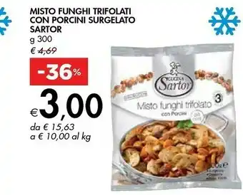 Cucina sartor Misto Funghi Trifolato Con Porcini 300 G(ml)