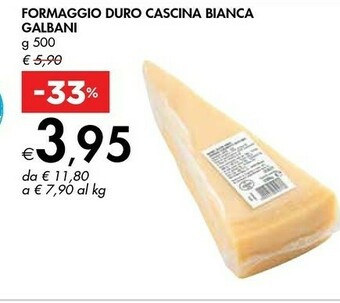 Bennet Galbani Formaggio Duro Cascina Bianca offerta